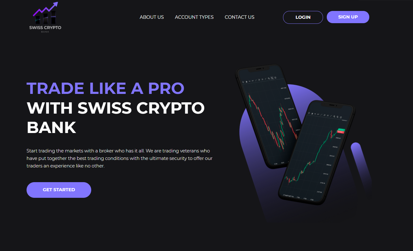 trade with Swiss Crypto Bank