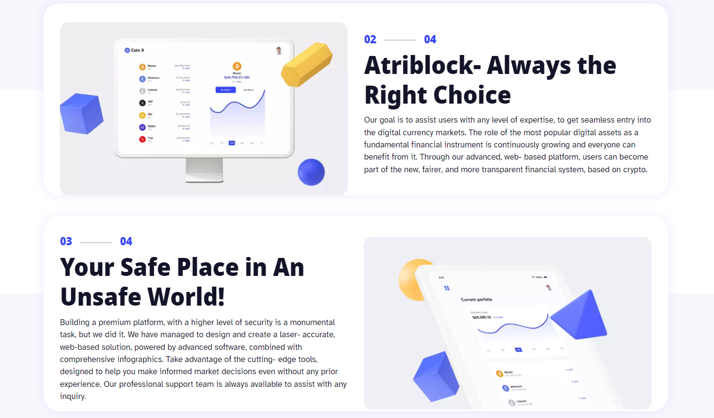 Atriblock platform