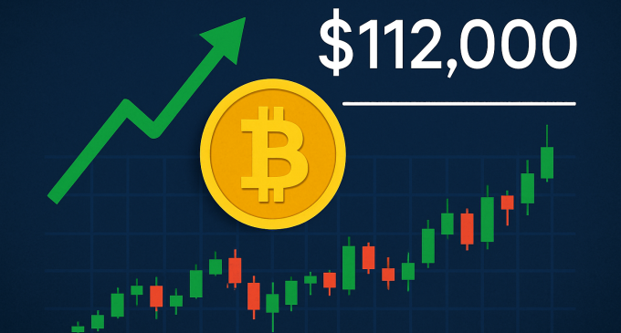 Bitcoin Hits Record High Near $112,000 As Market Momentum Surges