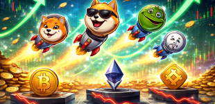 Memecoins Lead Crypto Market Gains While Major Tokens Languish