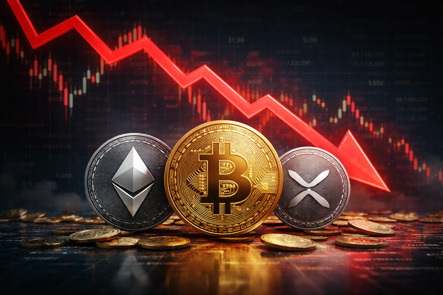 Why Bitcoin Ethereum And XRP Prices Are Falling Today?