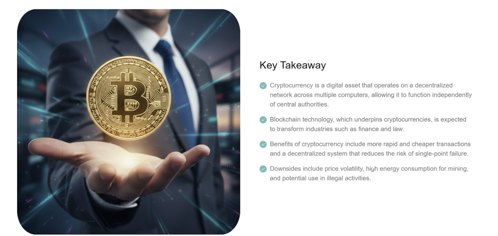 cryptocurrency trading concept representing digital assets available on Vantedge Group